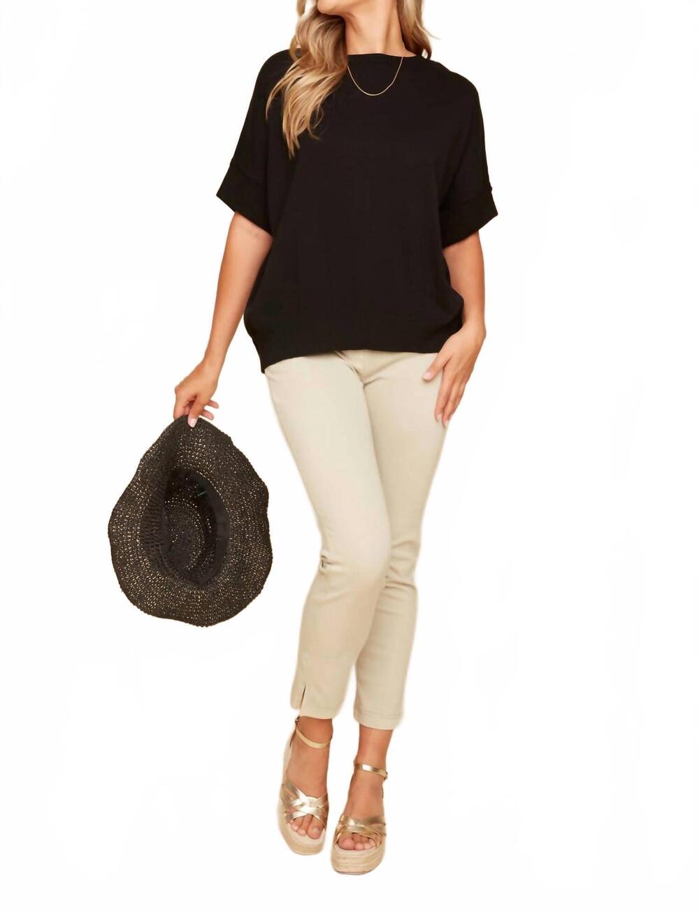 NEW RENUAR capri pants in oyster